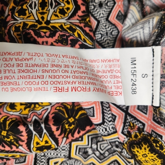 Minkpink Skirt S Asymmetrical Mandala Design Multicolor High Low - Picture 9 of 10